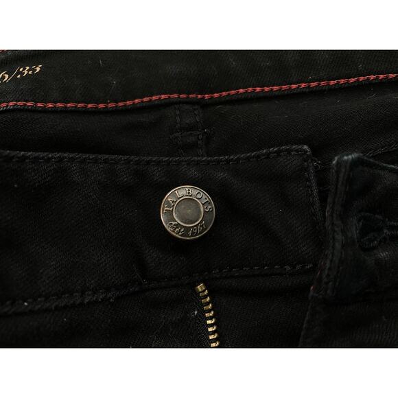 Talbots Heritage Straight Jeans Womens 16/33 Black Stretch Denim Fits 37x33 - Picture 13 of 14